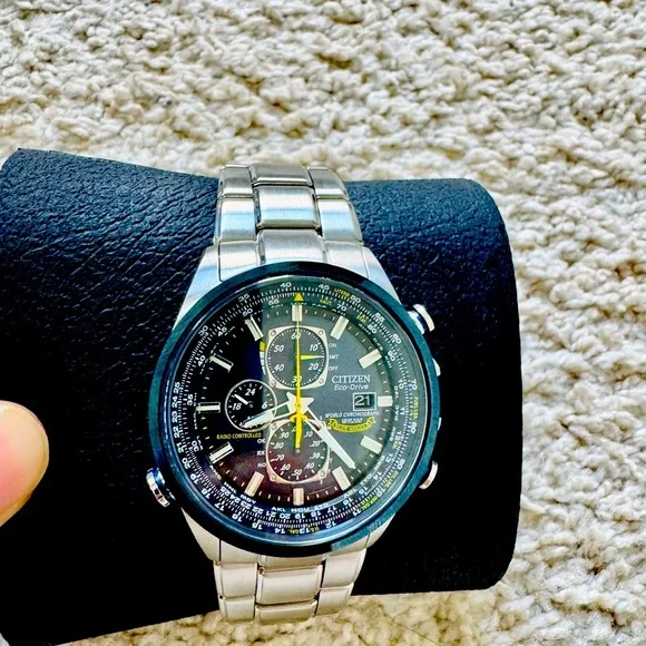 *READ DESCRIPTION* Citizen Eco-Drive Blue Angles H800 Radio controlled Watch - Picture 11 of 16